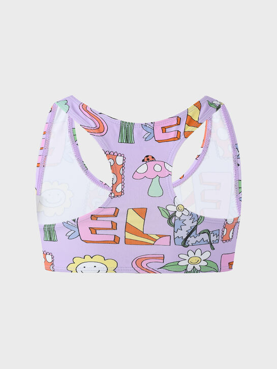 Купальник раздельный с логотипом, сиреневый Stella McCartney , арт.  | Фото 3