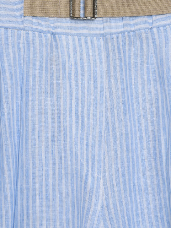 Брюки в полоску, голубые Brunello Cucinelli , арт.  | Фото 3