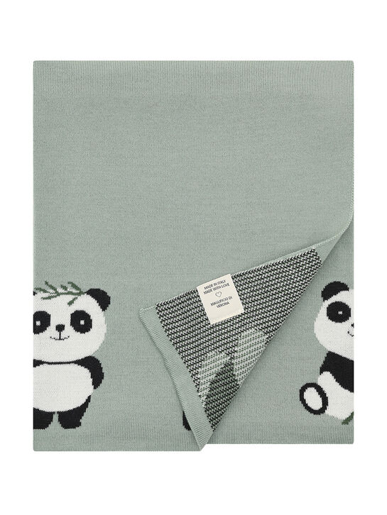 Плед вязаный с декором &quot;панды&quot; Maglificio di Verona , арт.  | Фото 3