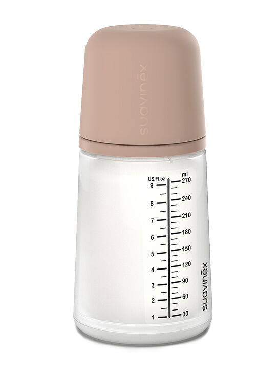 Антиколиковая силиконовая бутылочка Zero.Zero 270 мл, средний поток, от 3х мес Suavinex , арт.  | Фото 1