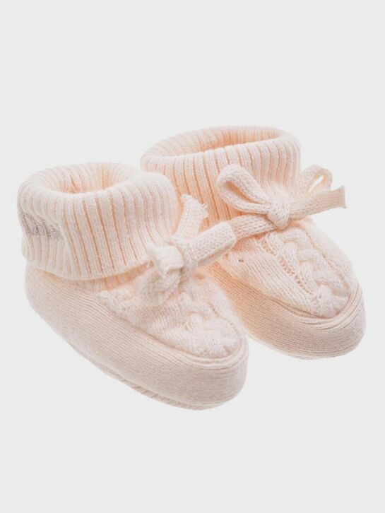 Подарочный набор: шапка, пинетки и варежки, розовый Chloe , арт.  | Фото 2