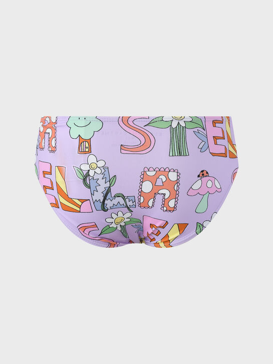 Купальник раздельный с логотипом, сиреневый Stella McCartney , арт.  | Фото 5