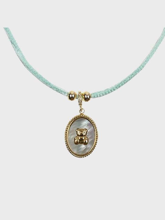 Браслет из шелковой нити с амулетом  I Love Cameo , арт.  | Фото 2