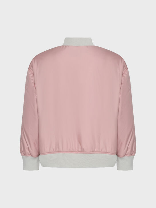 Куртка-бомбер с бежевой отделкой, розовая IL Gufo , арт.  | Фото 2