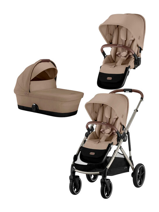 Коляска 2в1 для погодок Cybex Gazelle Almond Beige  , арт.  | Фото 1
