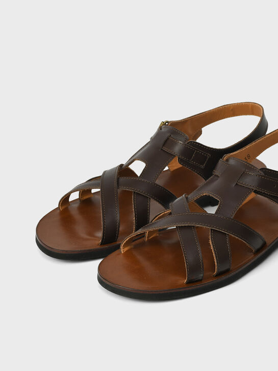 Босоножки классические, коричневые Gallucci , арт.  | Фото 6