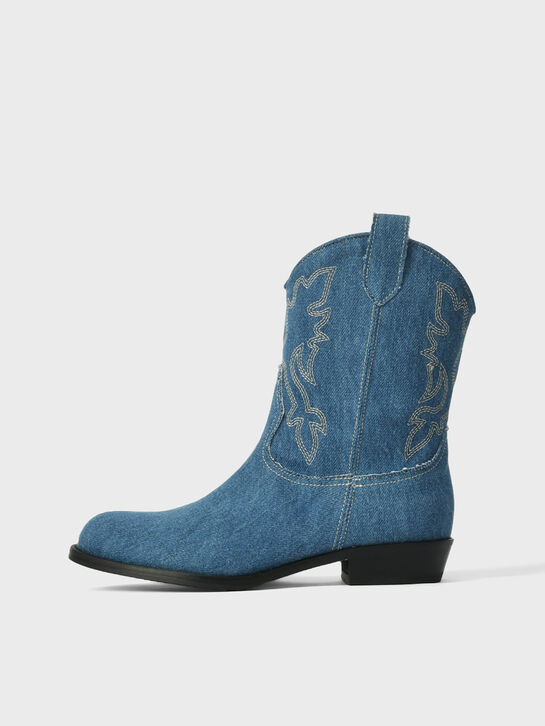 Сапоги джинсовые с вышивкой Gallucci , арт.  | Фото 1