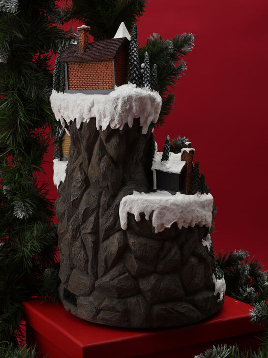 Новогодний сувенир &quot;Освещенная горная сцена. Поезд,&quot; 8 .мелодий Musicboxworld , арт.  | Фото 3