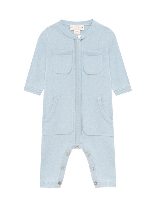 Комбинезон кашемировый, голубой Oscar et Valentine , арт.  | Фото 1