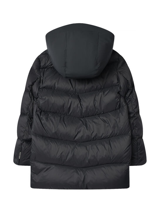 Куртка-парка с накладными карманами, черная Freedomday , арт.  | Фото 2