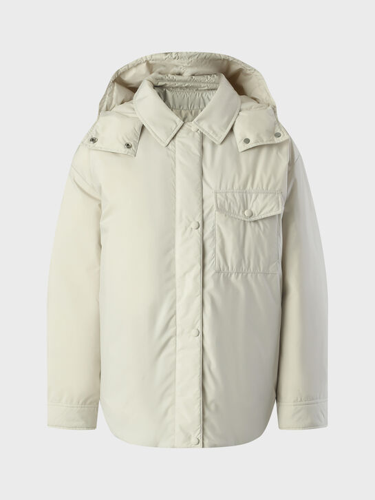 Куртка-рубашка со съемным капюшоном Yves Salomon , арт.  | Фото 1