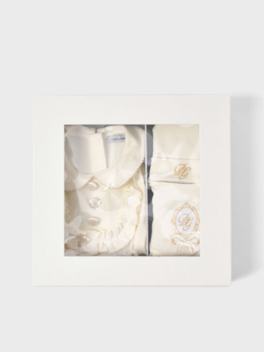 Комплект комбинезон + шапка + слюнявчик, белый Dolce&Gabbana , арт.  | Фото 7