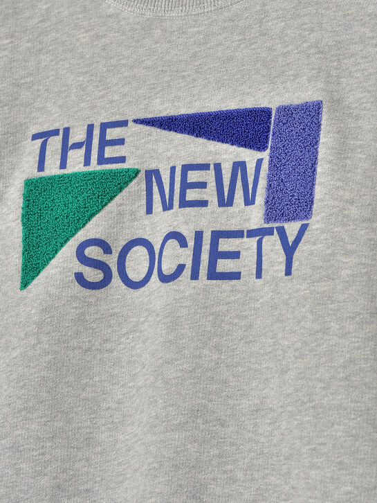 Свитшот серый с лого The New Society , арт.  | Фото 3