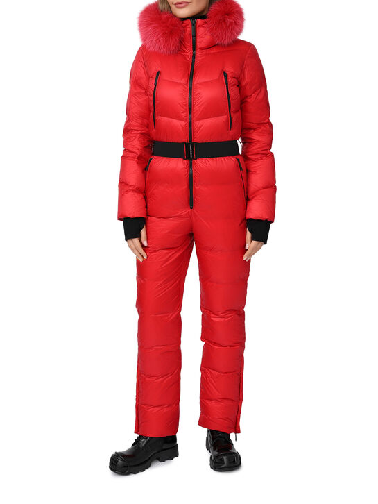 Комбинезон с меховой опушкой на капюшоне, красный Freedomday , арт.  | Фото 5