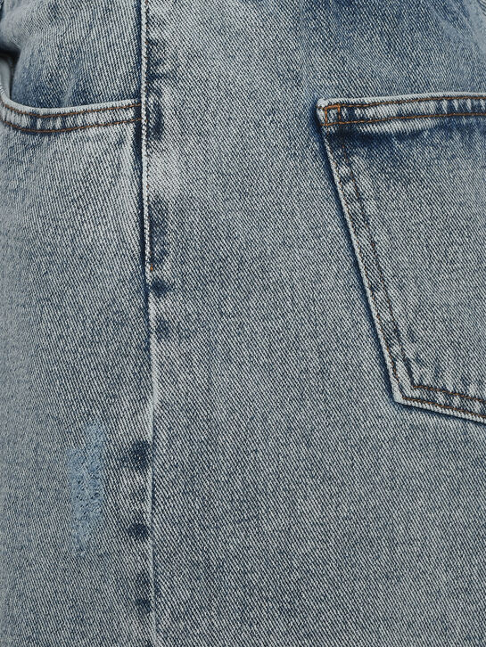 Джинсовые бермуды с бахромой, голубые The New Society , арт.  | Фото 3