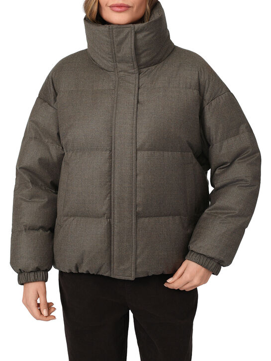 Куртка с укороченным кроем и воротником из соболя Yves Salomon , арт.  | Фото 7