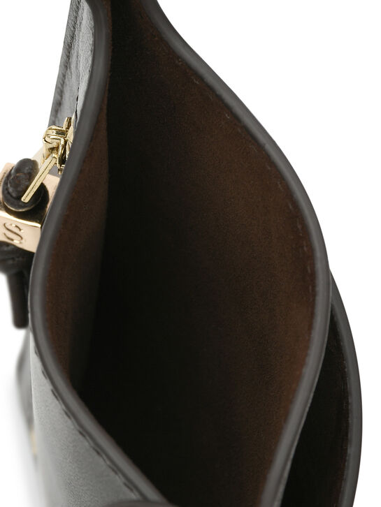 Сумка для телефона, коричневая Yves Salomon , арт.  | Фото 4