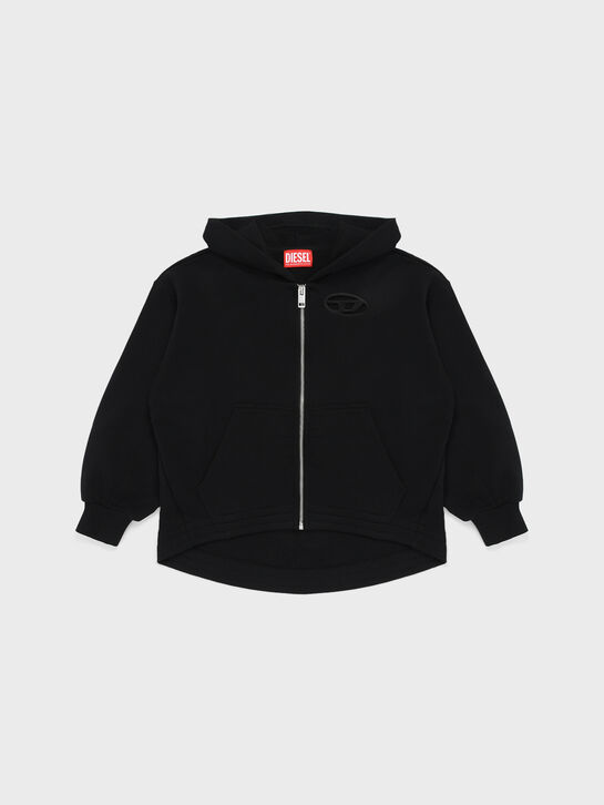 Спортивная куртка с лого в тон, черная Diesel , арт.  | Фото 1