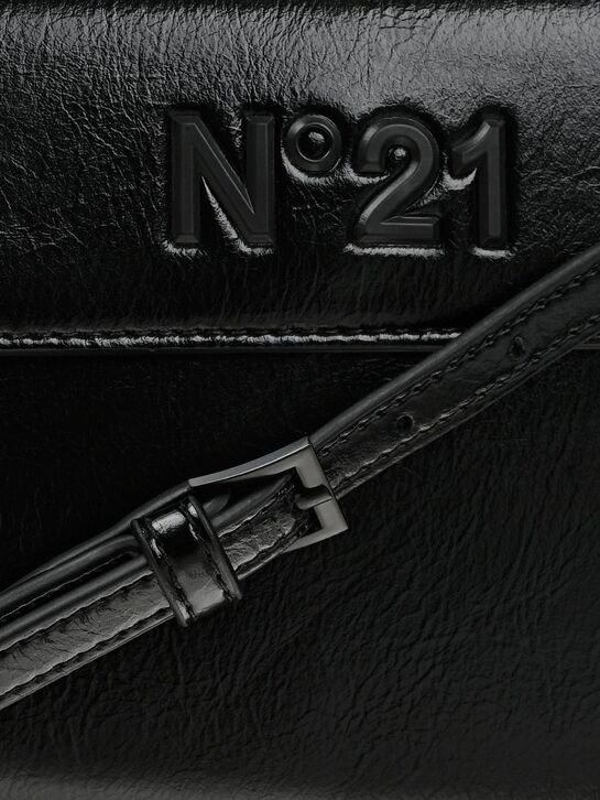 Сумка ассиметричная с логотипом в тон, черная N21 , арт.  | Фото 6