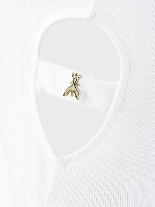 Топ с разрезами по бокам, белый Patrizia Pepe , арт.  | Фото 4