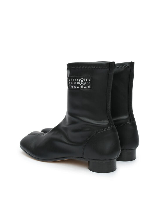 Полусапожки на каблуке, черные MM6 , арт.  | Фото 3