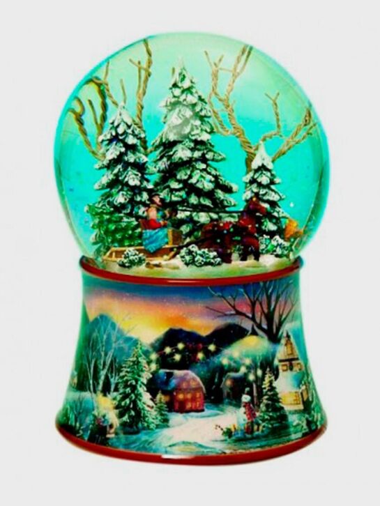 Снежный шар &quot;Зимний лес&quot; Musicboxworld , арт.  | Фото 1