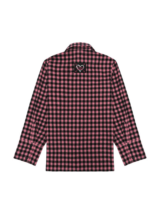 Рубашка в клетку, розовая Dan Maralex , арт.  | Фото 2