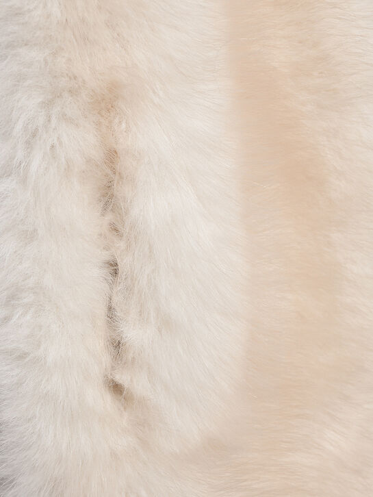 Шарф из эко-меха, белый Flashin , арт.  | Фото 8