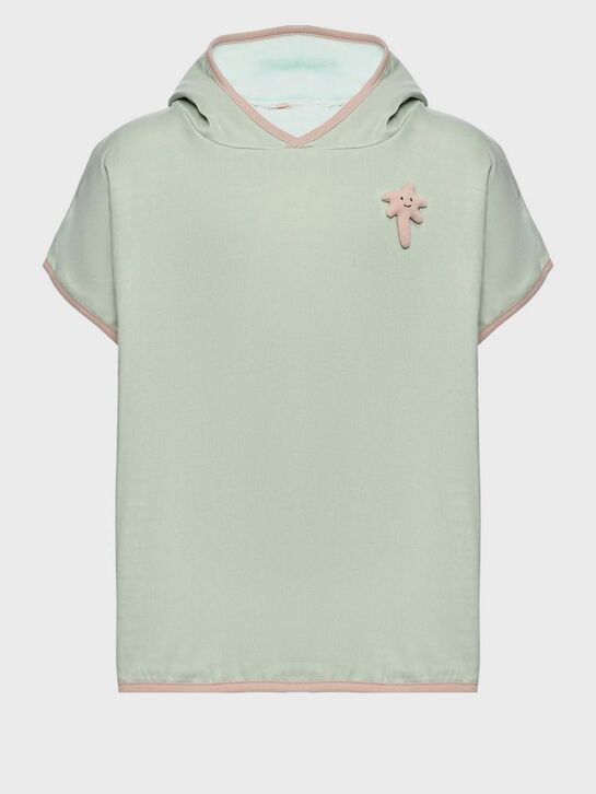 Полотенце-пончо, мятный  BAMBOO BEBE , арт.  | Фото 1