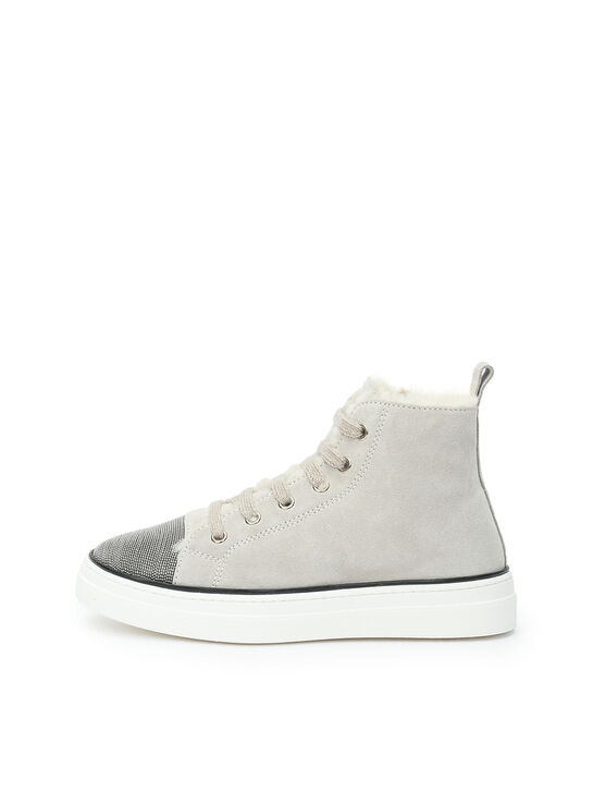 Кеды высокие с мехом Brunello Cucinelli , арт.  | Фото 1