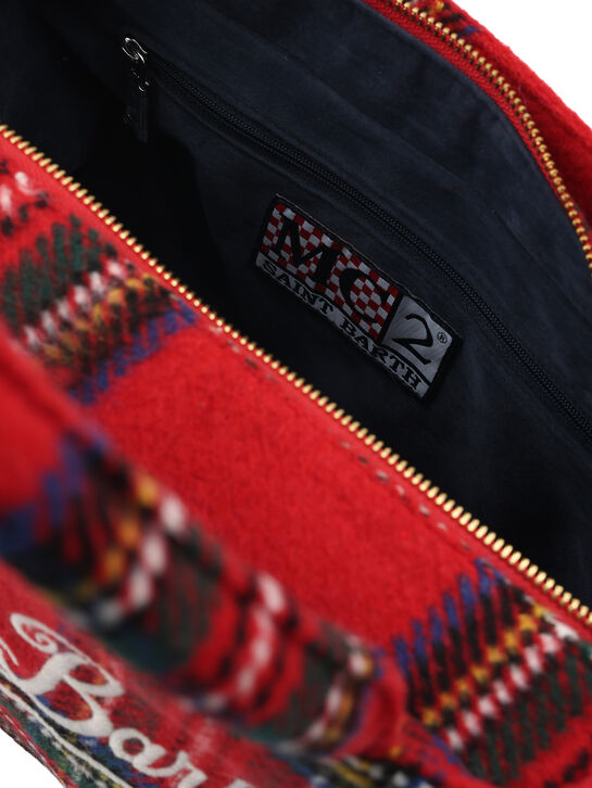 Сумка в клетку тартан с лого  Saint Barth , арт.  | Фото 5