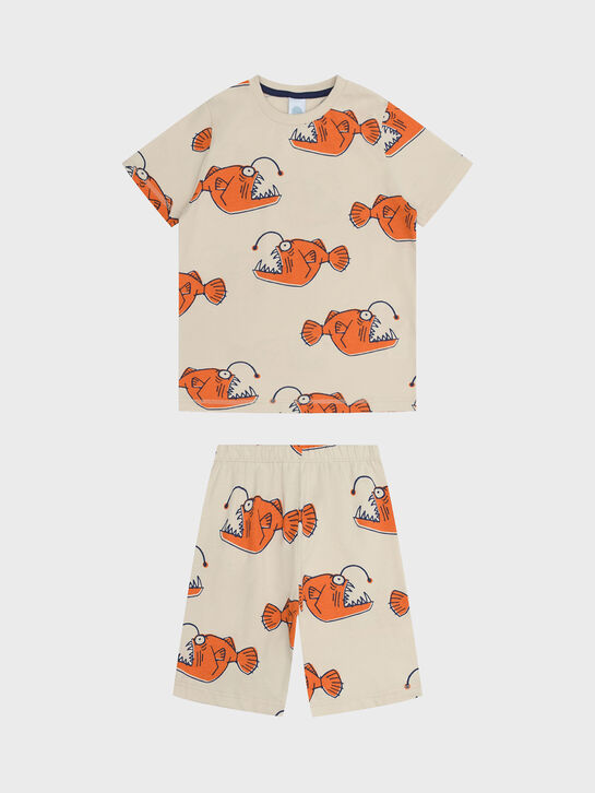 Пижама с принтом &quot;рыбы&quot; Sanetta , арт.  | Фото 1