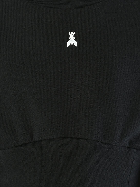 Свитшот укороченный, черный Patrizia Pepe , арт.  | Фото 4