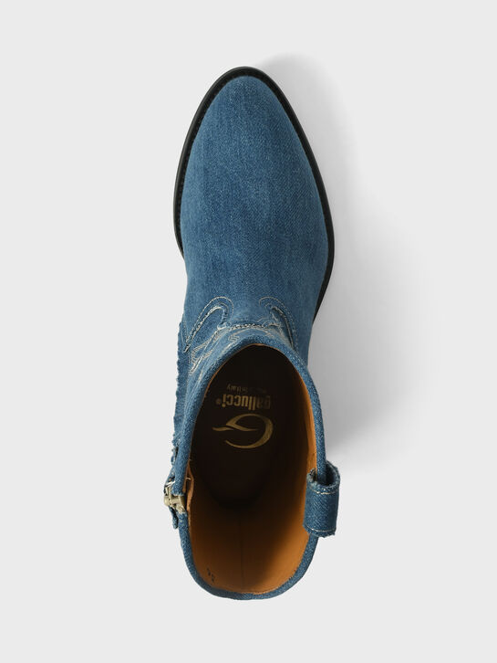 Сапоги джинсовые с вышивкой Gallucci , арт.  | Фото 4