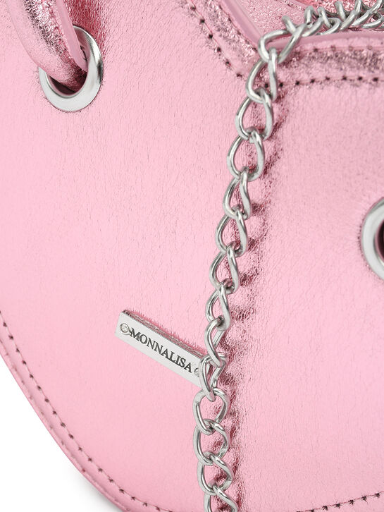 Сумка в форме сердца, розовая Monnalisa , арт.  | Фото 4