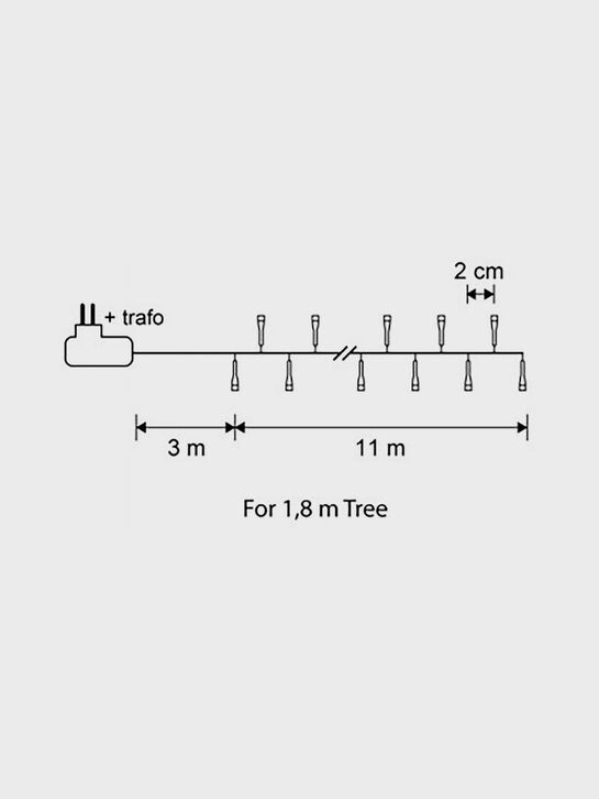 Гирлянда Snake Light, мультиколор, 700 ламп, 8 функций, для елки 215 см, длина 1400 см Luca Lighting , арт.  | Фото 8