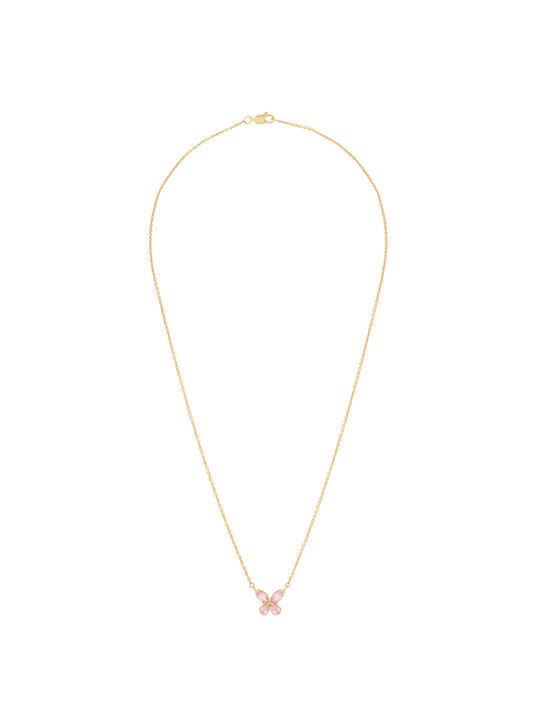 Колье &quot;Бабочки&quot;, золото 585 Sneak Peek , арт.  | Фото 3