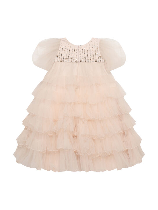 Платье с рукавами-фонариками, розовое Maison Ava , арт.  | Фото 2