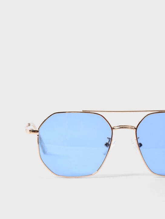 Очки с золотой оправой, голубые Monnalisa , арт.  | Фото 4