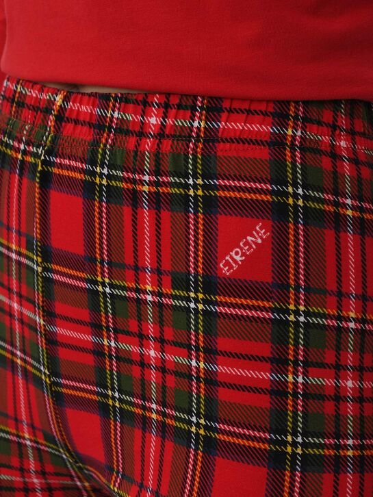 Пижама с брюками в клетку, красная Eirene , арт.  | Фото 12