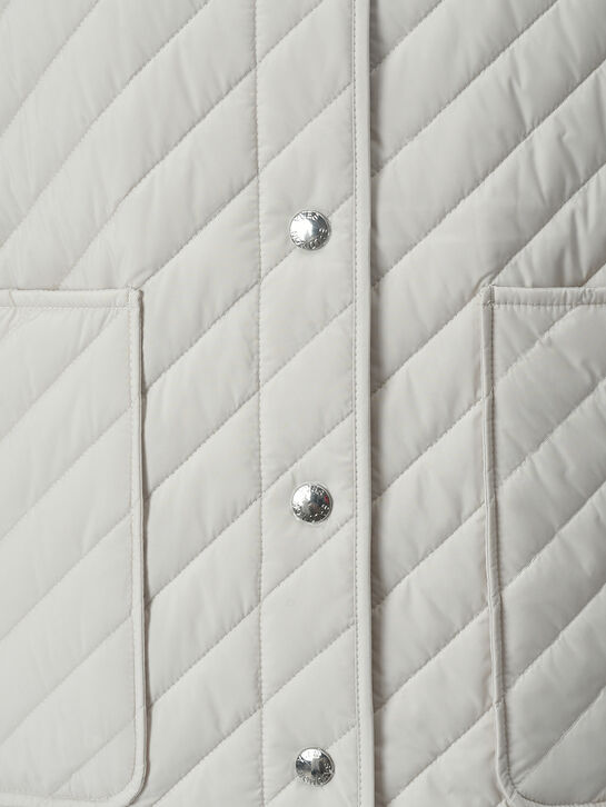 Куртка стеганая с накладными карманами Yves Salomon , арт.  | Фото 7