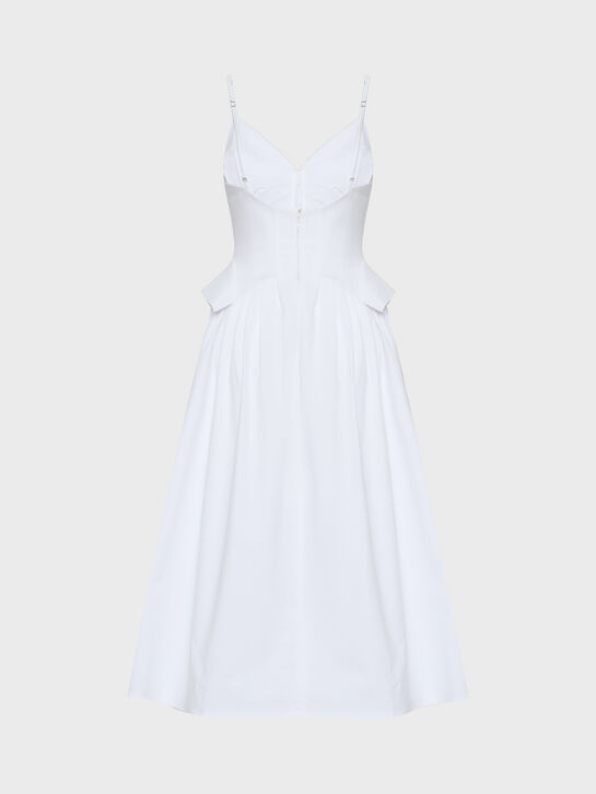 Платье с косетным топом, белое Elisabetta Franchi , арт.  | Фото 2