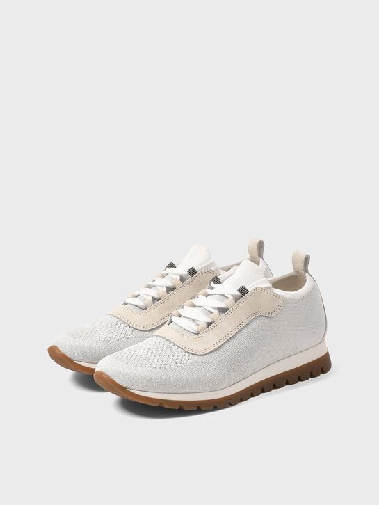 Кроссовки с декором из манили Brunello Cucinelli , арт.  | Фото 3