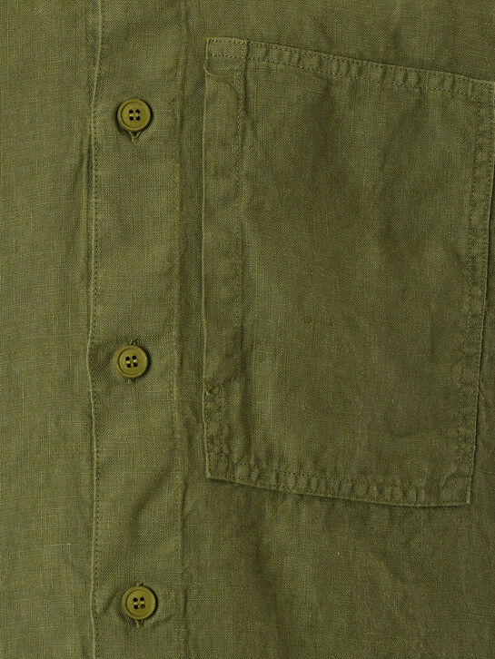Рубашка с накладными карманами, зеленая ASPESI , арт.  | Фото 4