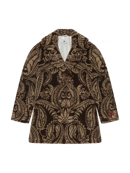 Шуба с принтом &quot;пейсли&quot; Etro , арт.  | Фото 1