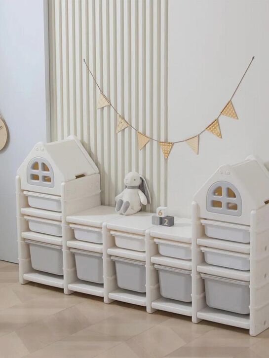 Стеллаж для игрушек Kids grey (12 ящиков) UNIX Kids , арт.  | Фото 2