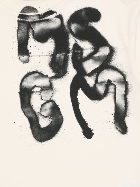 Футболка с лого в стиле граффити MSGM , арт.  | Фото 3