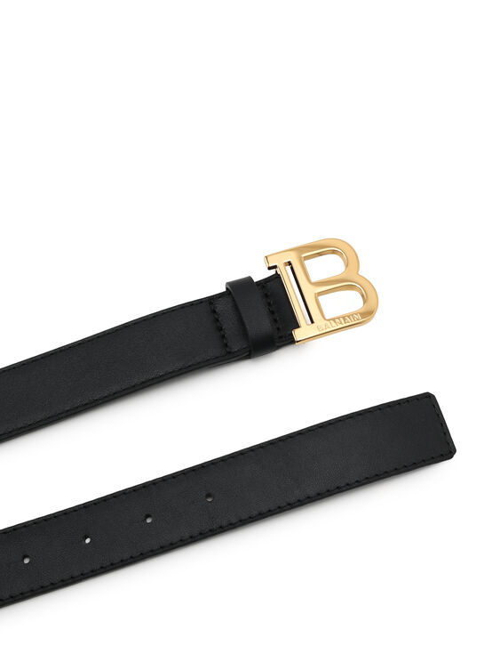Ремень кожаный, черный Balmain , арт.  | Фото 3