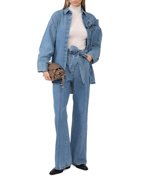 Рубашка джинсовая с бантом MSGM , арт.  | Фото 2