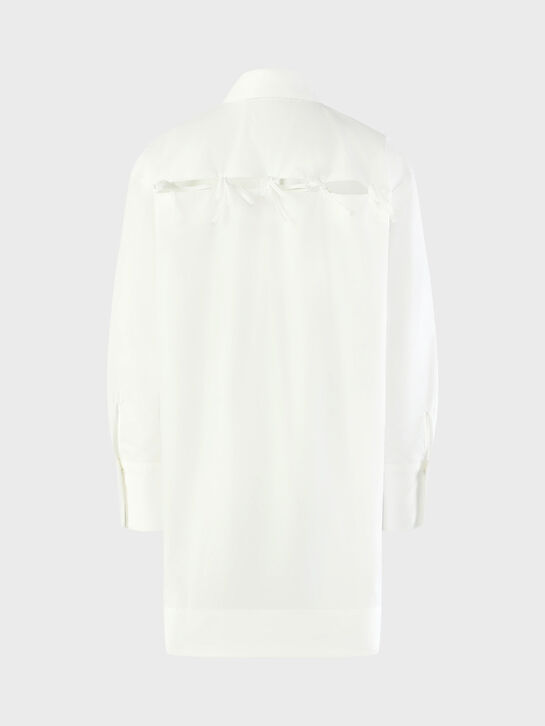 Платье-рубашка с разрезом на спине, белое Patrizia Pepe , арт.  | Фото 3